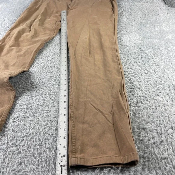 Mugsy Jeans Belmots Tan Khaki Straight Leg Casual Pants Mens 36x32 - Picture 9 of 16